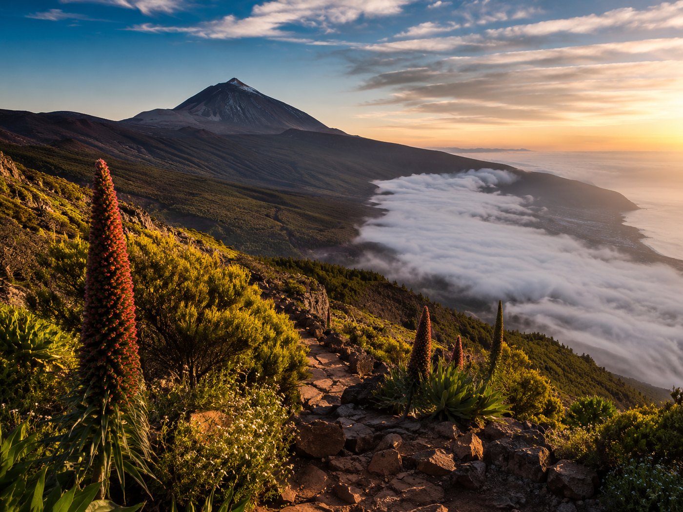 Výhledy v oblasti Teide